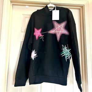 Aelfric Eden Black Star Hoodie XL EUC